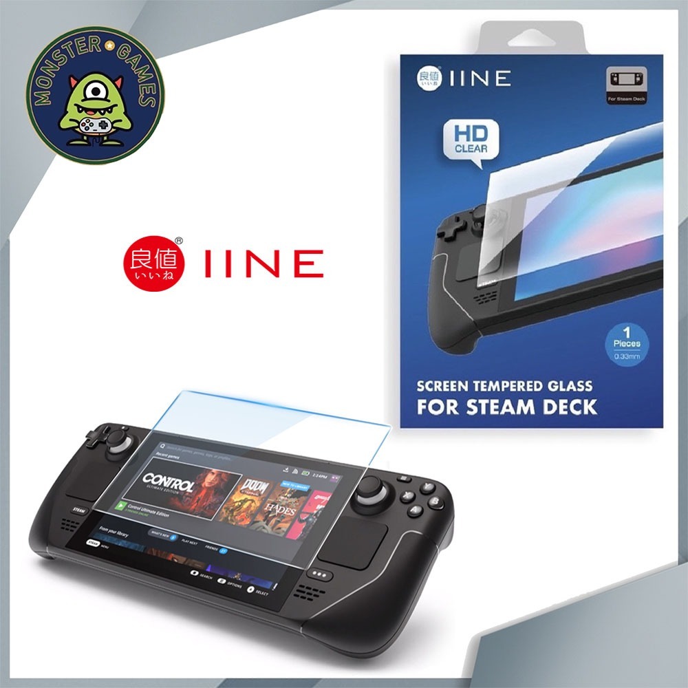 IINE Screen Tempered Glass for Steam Deck (กันรอยกระจก Steam Deck)(ฟิล์มกระจก Steam Deck)