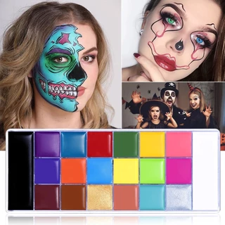 สีเพ้นท์หน้า สีน้ำมัน สำหรับแต่งหน้า ปาร์ตี้แฟนซี เพ้นท์ร่างกาย 12 สี 20 สี พร้อมส่ง