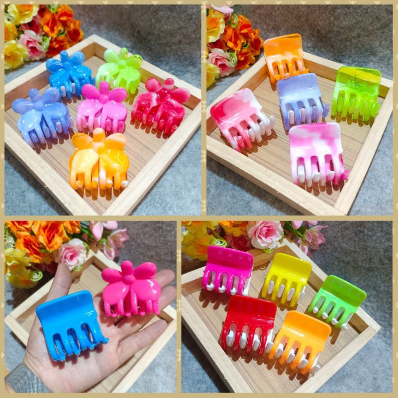 กิ๊ฟหนีบผม BTF [[[Size XL]]] ทูโทนสีหวาน+สีสด+2สี