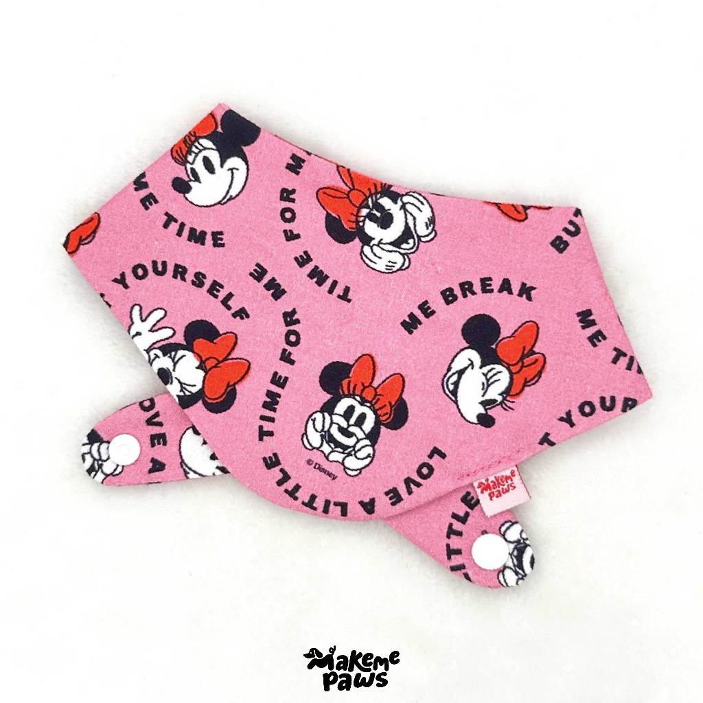 Bow Minnie Bandana ลายมินนี่โบว์ ผ้าพันคอสัตว์เลี้ยง สุนัข หมา แมว