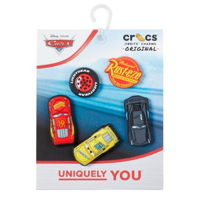 [พร้อมส่ง] Jibbitz Crocs Cars Mcqueens ตัวติดรองเท้าแมคควีนส์ แพค5ชิ้น ของแท้จากShop Crocs Korea 💯🇰🇷