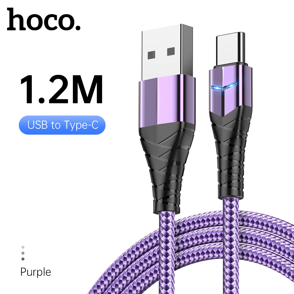 NEW!!! สายชาร์จ HOCO UD01 ยาว 1.2M ชาร์จเร็ว 5A MAX ชาร์จเร็ว สำหรับ Micro/Type-C/iOS สายถัก ไนล่อน 