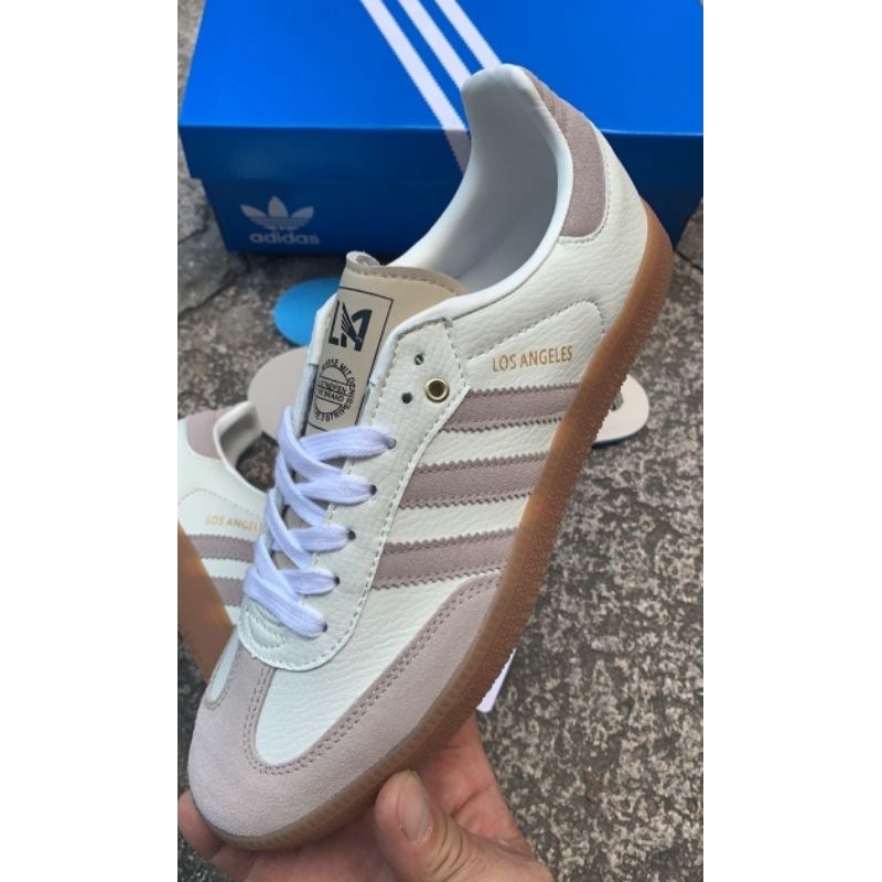 รองเท้า Adidas Samba x LAFC Off White Linen ใส่ได้ทั้ง ชาย หญิง [ ของแท้💯 พร้อมส่ง ]