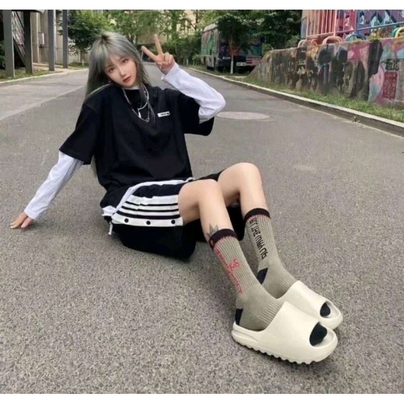 รองเท้าแตะ YEEZY SLIDE​ รองเท้าแตะผู้ชาย ผู้หญิง🌟ผิวหยาบ พื้นโลโก้ ปั้มใน QR CODE ✔️มีป้าย มีกล่อง📦 ชนSHOP2024
