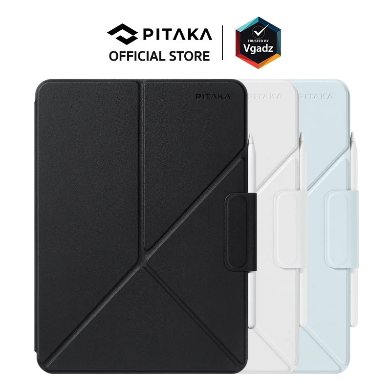 Pitaka ฝาพับหน้าจอสำหรับ iPad Air 13″ (1st/2024), Pro 12.9″ (6th-3rd Gen) รุ่น MagEZ Folio 2 – โปรปัง
