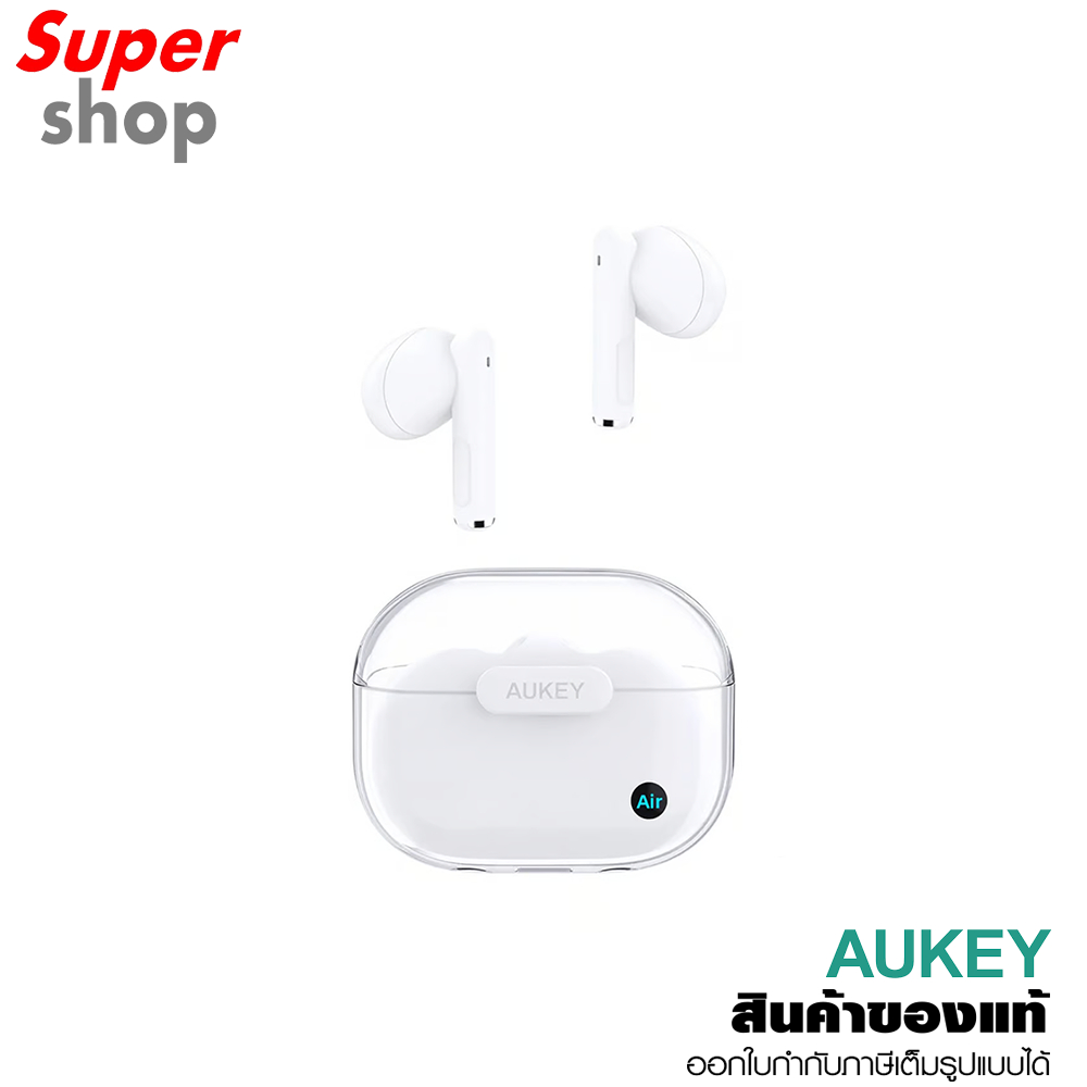 AUKEY หูฟังบลูทูธ True Wireless Earbuds รุ่น EP-M2 White