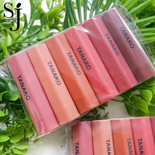 {6แท่ง} TANAKO Color Satin Lipstick Set เซตลิปสติกซาติน เนื้อนุ่มลื่น สีสันเป็นธรรมชาติ ไม่ตกร่อง