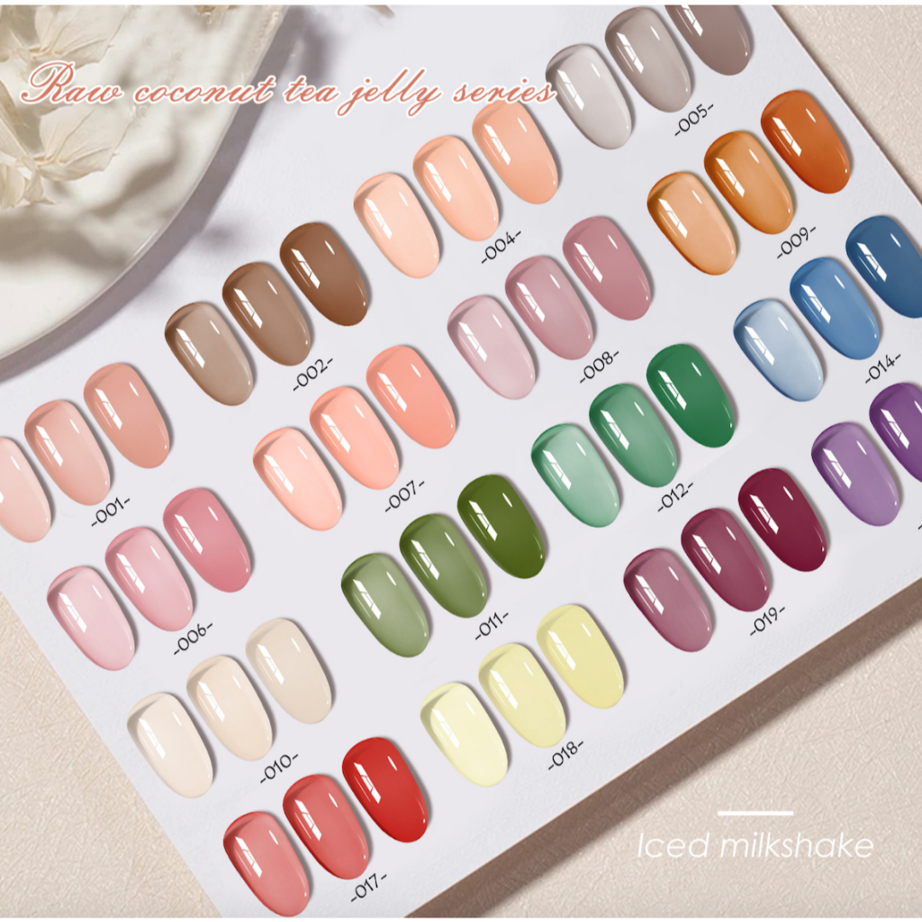 สีเจลไซรัป Misscheering สีไซรัป โทนสุขภาพดี หลายโทนสี สีทาเล็บเจล รุ่น EASY