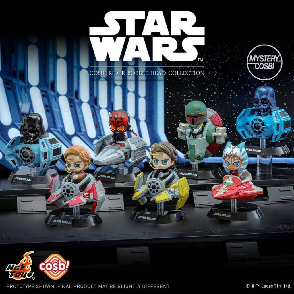 [มีของพร้อมส่ง ยกบ๊อก ใหม่ไม่แกะ] Star Wars Cosbi Rider Bobble-Head Collection โมเดล