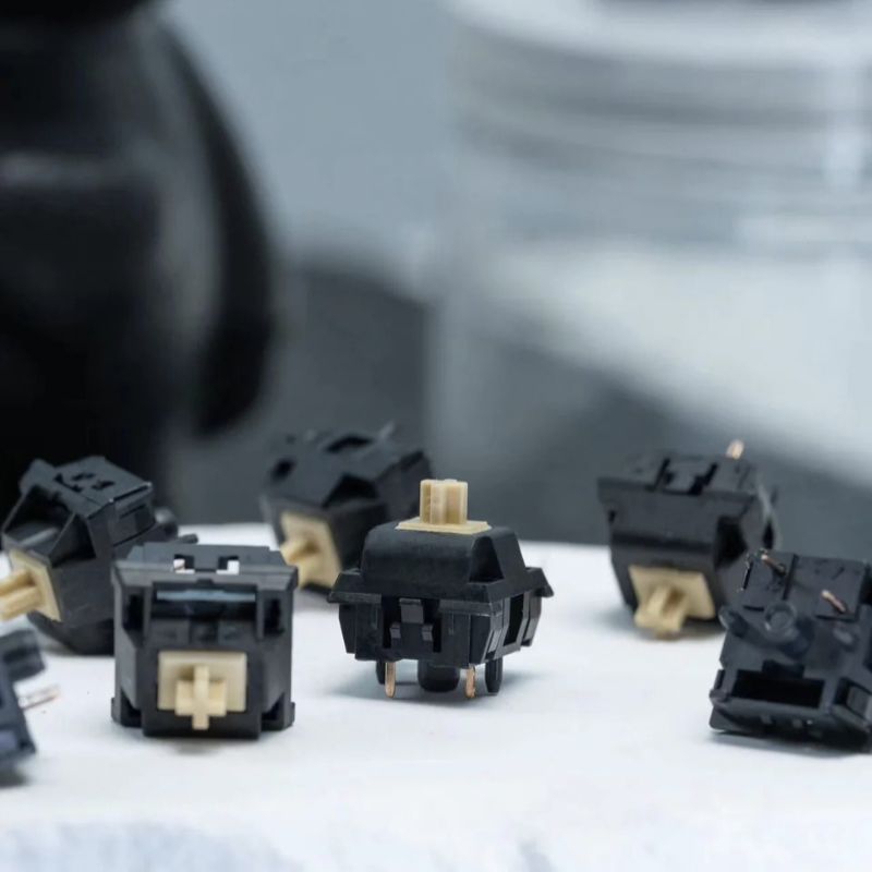 Keygeek x MZ Y3 linear switch (10ชิ้น) pre lubed สวิตช์คีย์บอร์ด 1จังหวะ