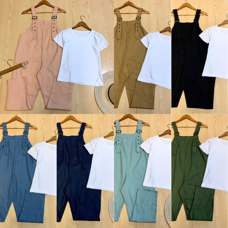 LILY เซ็ต 2 ชิ้น[เสื้อ+กางเกง]เซ็ตเอี๊ยมกางเกง ชุดเซ็ต เอี๊ยมน่ารักๆ