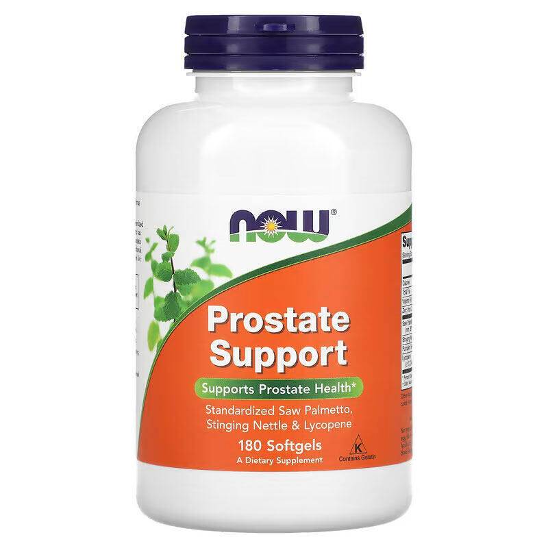 now Foods Prostate Support Standardized Saw Palmetto Stinging Nettle & Lycopene Softgels A Dietary Supplement