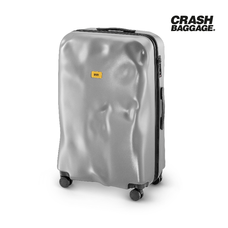 CRASH BAGGAGE กระเป๋าเดินทาง รุ่น ICON สีเงิน ขนาด 31.1"