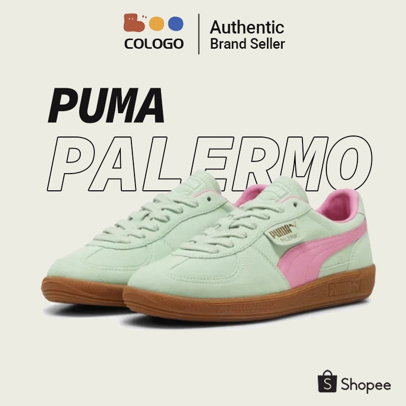 PUMA Palermo "Fresh Mint Fast Pink Gum" รองเท้า