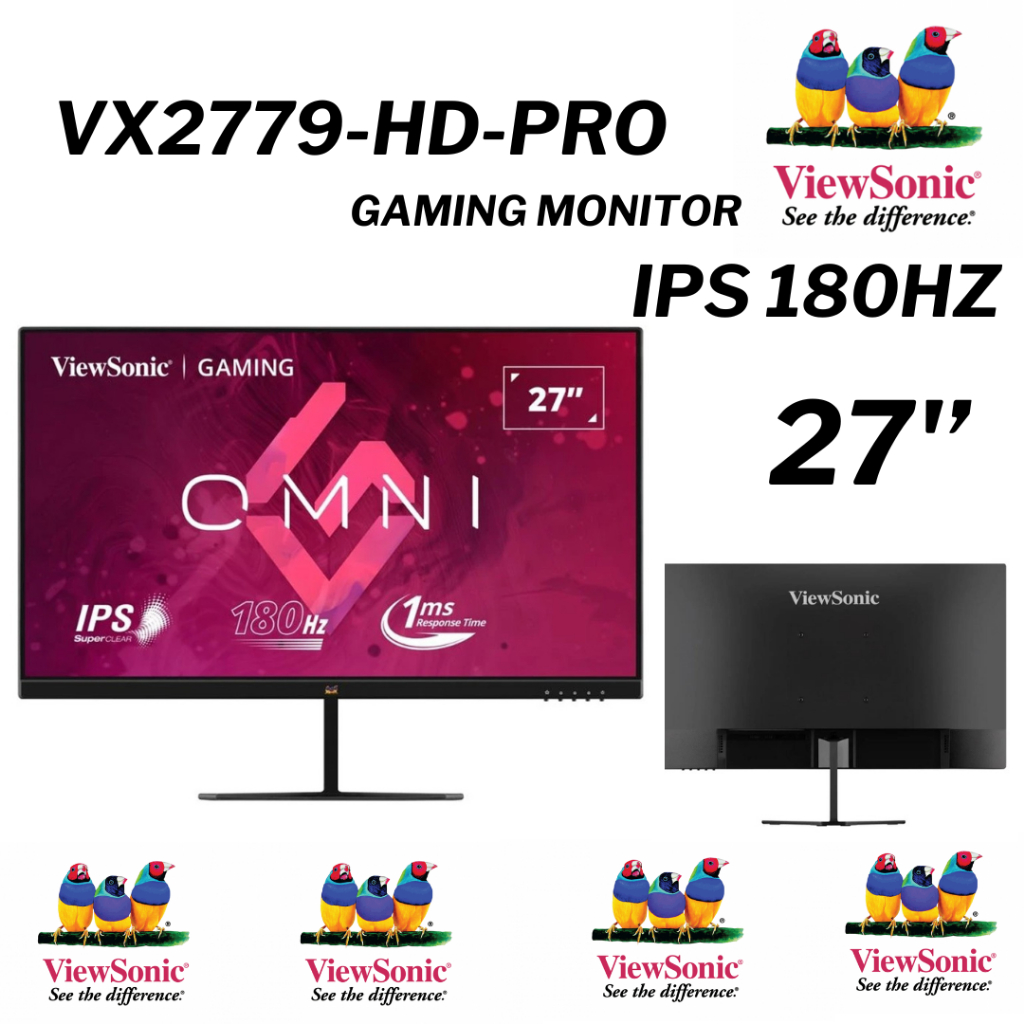 จอมอนิเตอร์ VIEWSONIC VX2779-HD-PRO Gaming Monitor (IPS 180Hz)