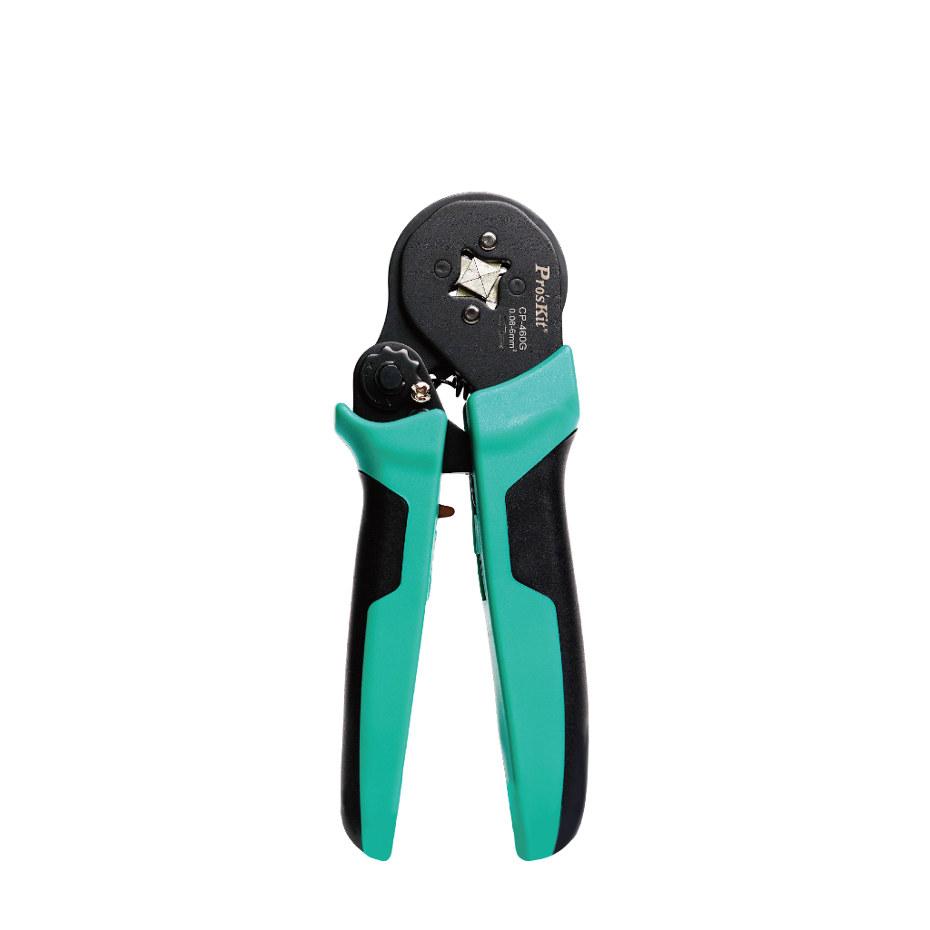 Pro'sKit คีมย้ำเทอร์มินอลแบบสี่เหลี่ยม 28-10 AWG Square Crimp CP-460G
