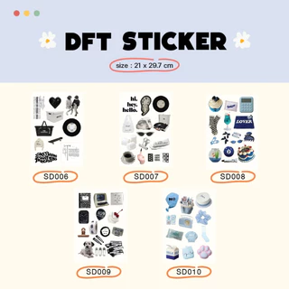 แผ่นรีด ตัวรีดติดเสื้อDFT STICKER SD001- SD020