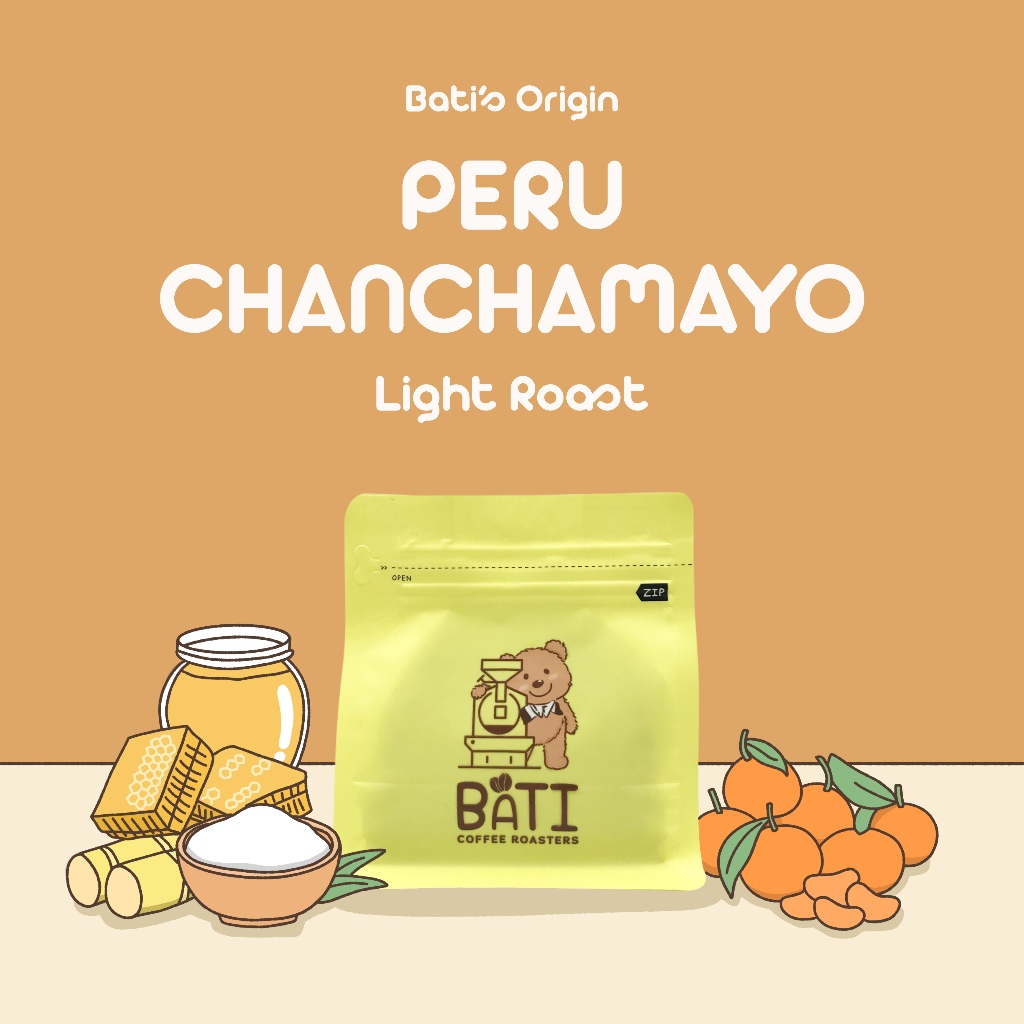 [NEW] Bati Coffee Roasters เมล็ดกาแฟ คั่วอ่อน - BATI'S PERU CHANCHAMAYO SHB【Single Origin｜Washed｜Light Roast】