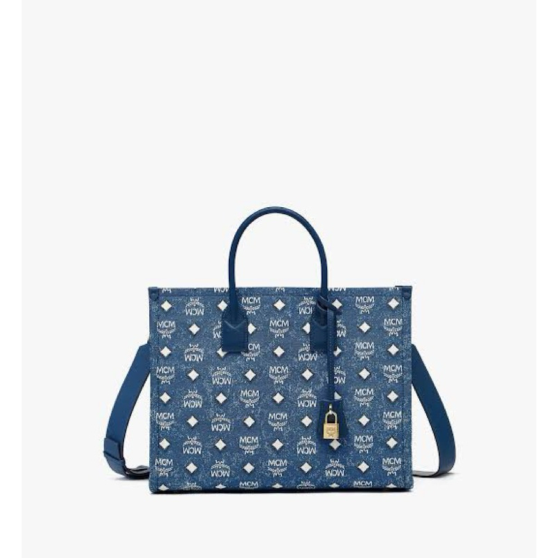 Mcm tote bag denim 💙🩵🩵💙