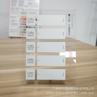 ชาร์ตตั้งโชว์ตัวอย่างสีทาเล็บ ชาร์ตสีทาเล็บเจล 1 ชุดพร้อมอุปกรณ์ สินค้าพร้อมส่ง