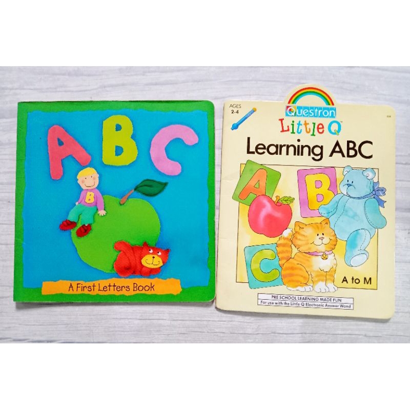 Sale  2 books set A B C  Learning หนังสือเด็ก หนังสือภาพ  ภาษาอังกฤษ