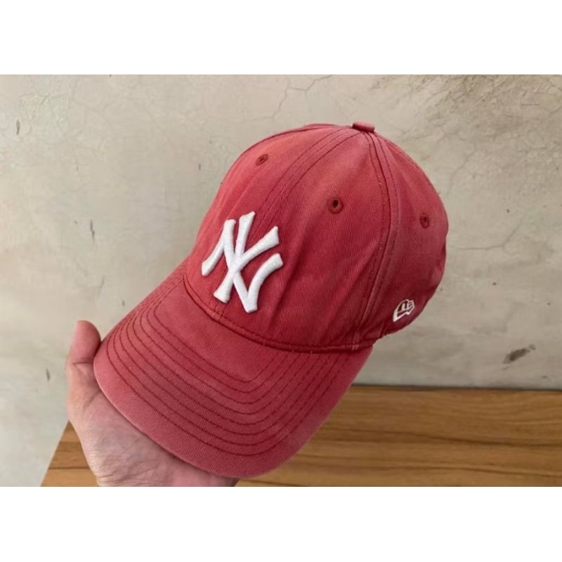 หมวก MBL NY New York x New Era Sun Faded สีแดง ของแท้ มือสอง