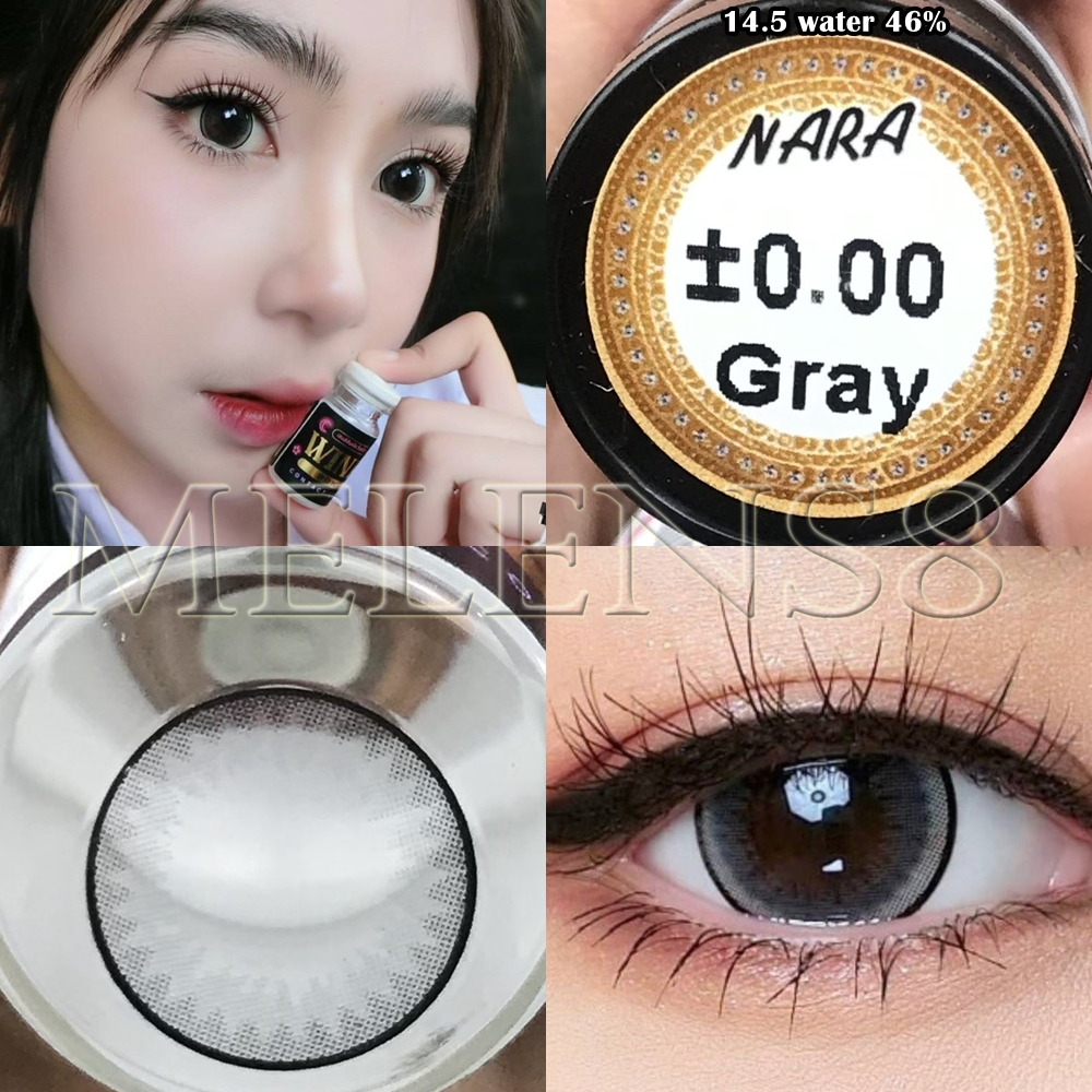 "มีค่าสายตา" ตาโต คอนแทคเลนส์ : Nara (Winklens) ตัดขอบบาง หวาน แบ้วเลนส์ตาโตใส่ไปโรงเรียน