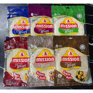 mission wraps garlic 360g แป้งตอติญ่า รสกระเทียม