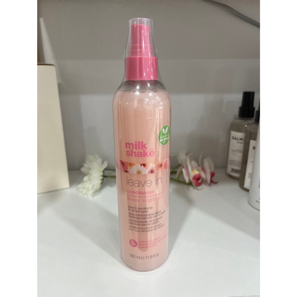 Milk shake leave in flower conditioner fragrance ขวดสีชมพู 350 ml