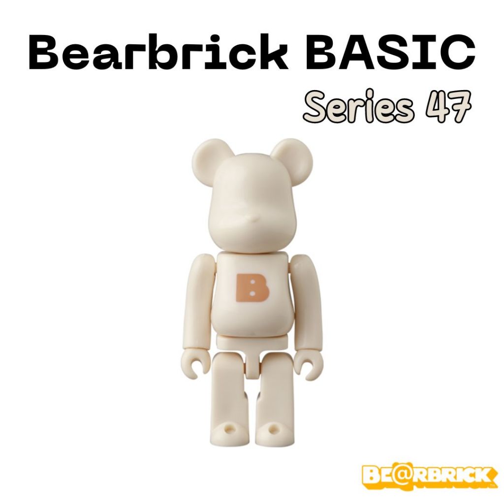 พร้อมส่ง Bearbrick Series47 Basic ตัวอักษร แบบระบุตัว ใหม่ ของแท้ แบร์บริกขนาด 100% be@rbrick series 47