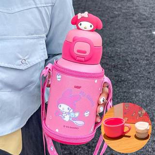 พร้อมส่ง!! กระติกน้ำเด็ก ขวดน้ำเด็ก กระบอกน้ำ พกพาไปโรงเรียนสะดวก วัสดุสแตนเลส 304 ราคาส่ง