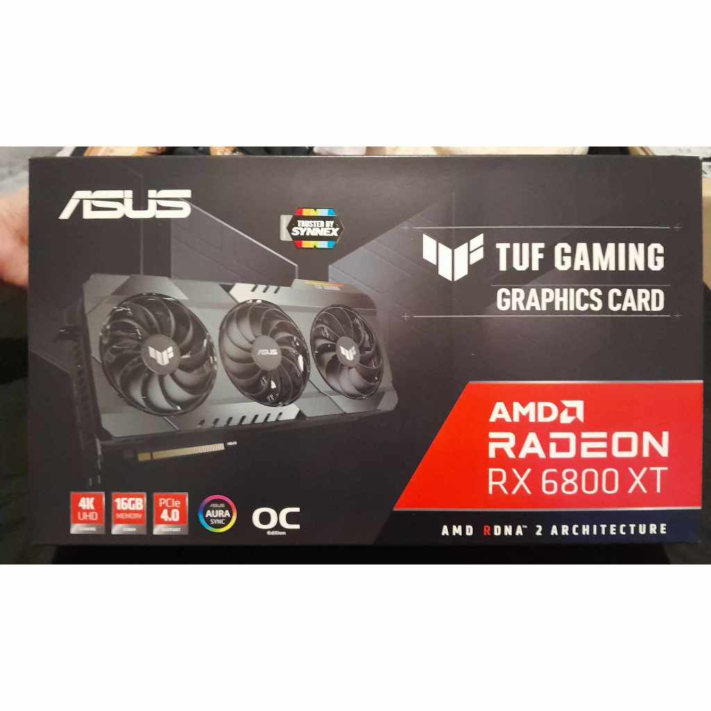 (พร้อมส่ง)การ์ดจอVGA  ASUS RADEON RX 6800 XT TUF GAMING OC 16G มือสองสภาพสวย