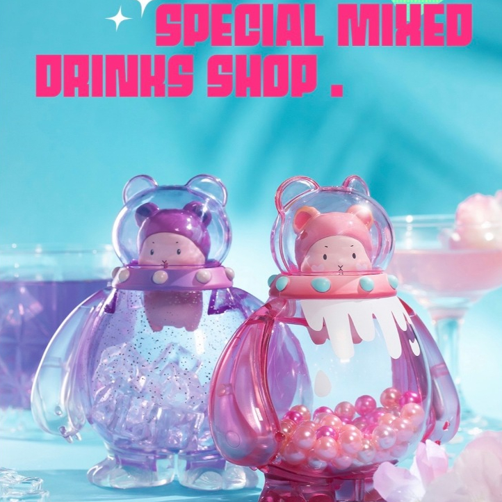 [แบบจุ่ม พร้อมส่ง] โมเดล PaiPai Bear Special Mixed Drinks Shop Series