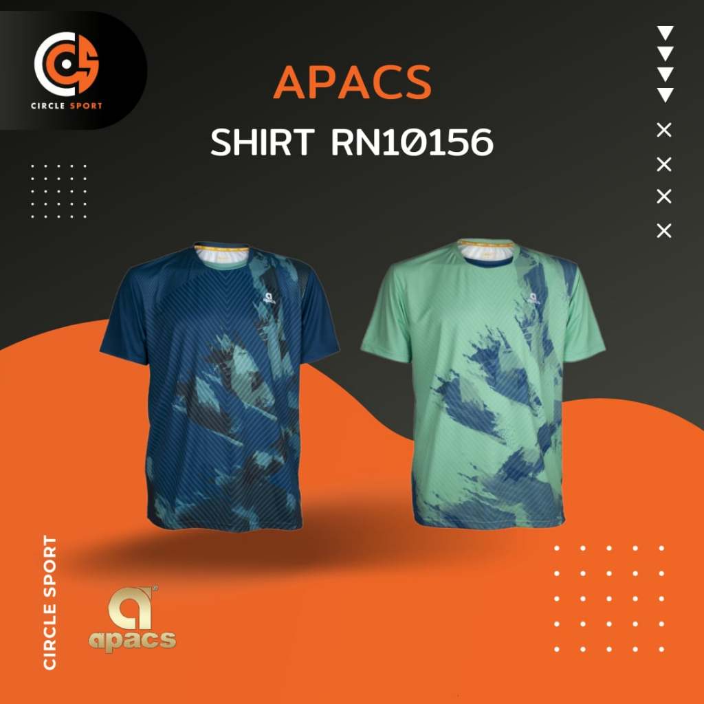 เสื้อแบดมินตัน Apacs Shirt RN10156 เสื้อออกกำลังกาย (สินค้าลิขสิทธิ์แท้ 100%) *มีบริการสกรีนเพิ่มชื่อตัวเอง*