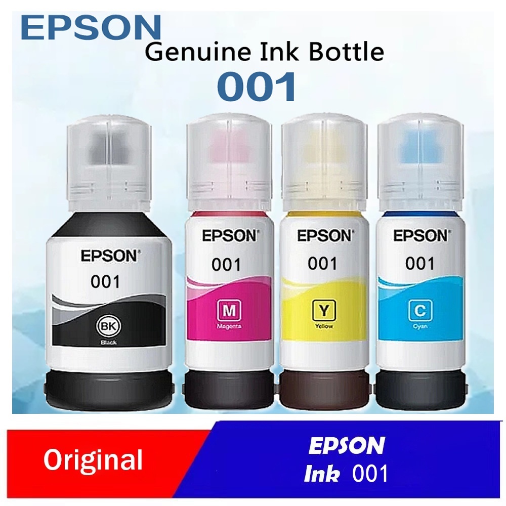 หมึก Epson 001 หมึกสำหรับ L 4150 L 4160 L 4260 L 4260 L 4266 L 6160 L 6170 L 6190 L 6260 L 6270 L 6290 เครื่องพิมพ์