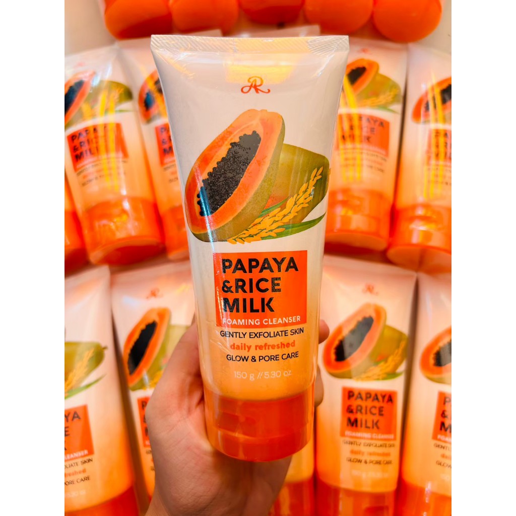 AR Papaya Rice Milk Foaming Cleanser 150 g. โฟมล้างหน้าสารสกัดจากมะละกอและน้ำนมข้าว