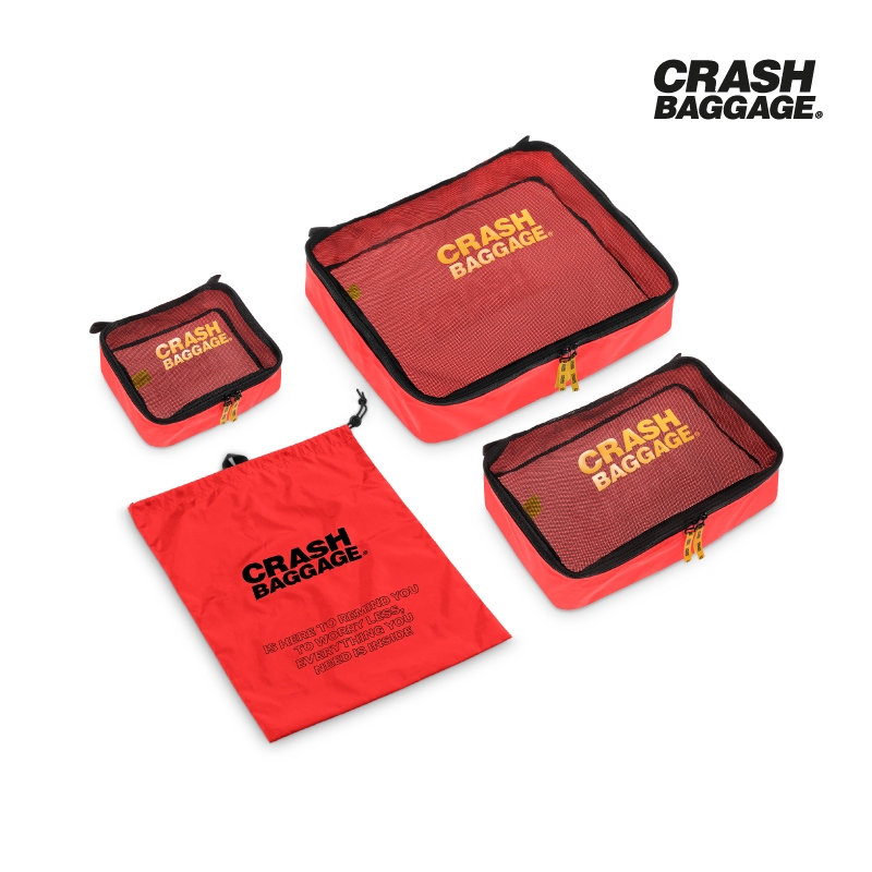 CRASH BAGGAGE กระเป๋าจัดระเบียบ รุ่น EASY LIFE KIT สีแดง