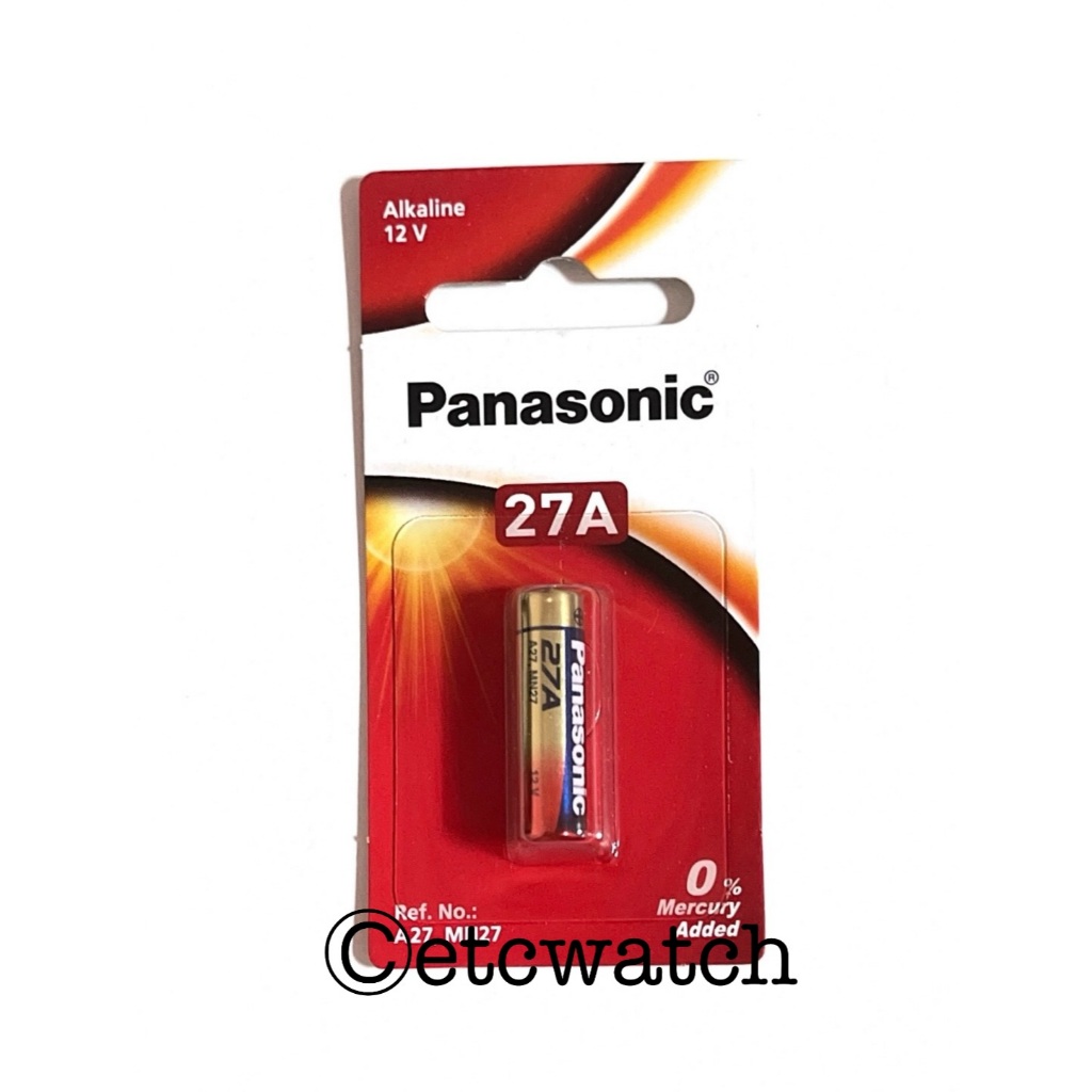 พร้อมส่ง> ถ่าน Panasonic ถ่านรีโมทรถยนต์ ถ่านกริ่งไร้สาย 27A A27 LRV27A 12V (1 ก้อน) 1BPA
