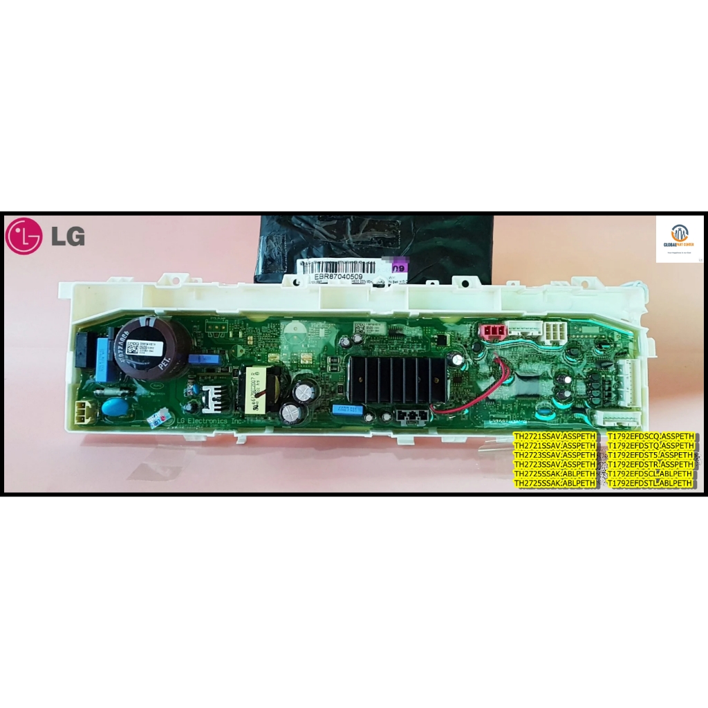 ขายอะไหลใหม่/LG(แอลจี) บอร์ดเครื่องซักผ้า/เมนบอร์ดเครื่องผ้า (PCB Assembly,Main)EBR87040509รุ่นที่ระ