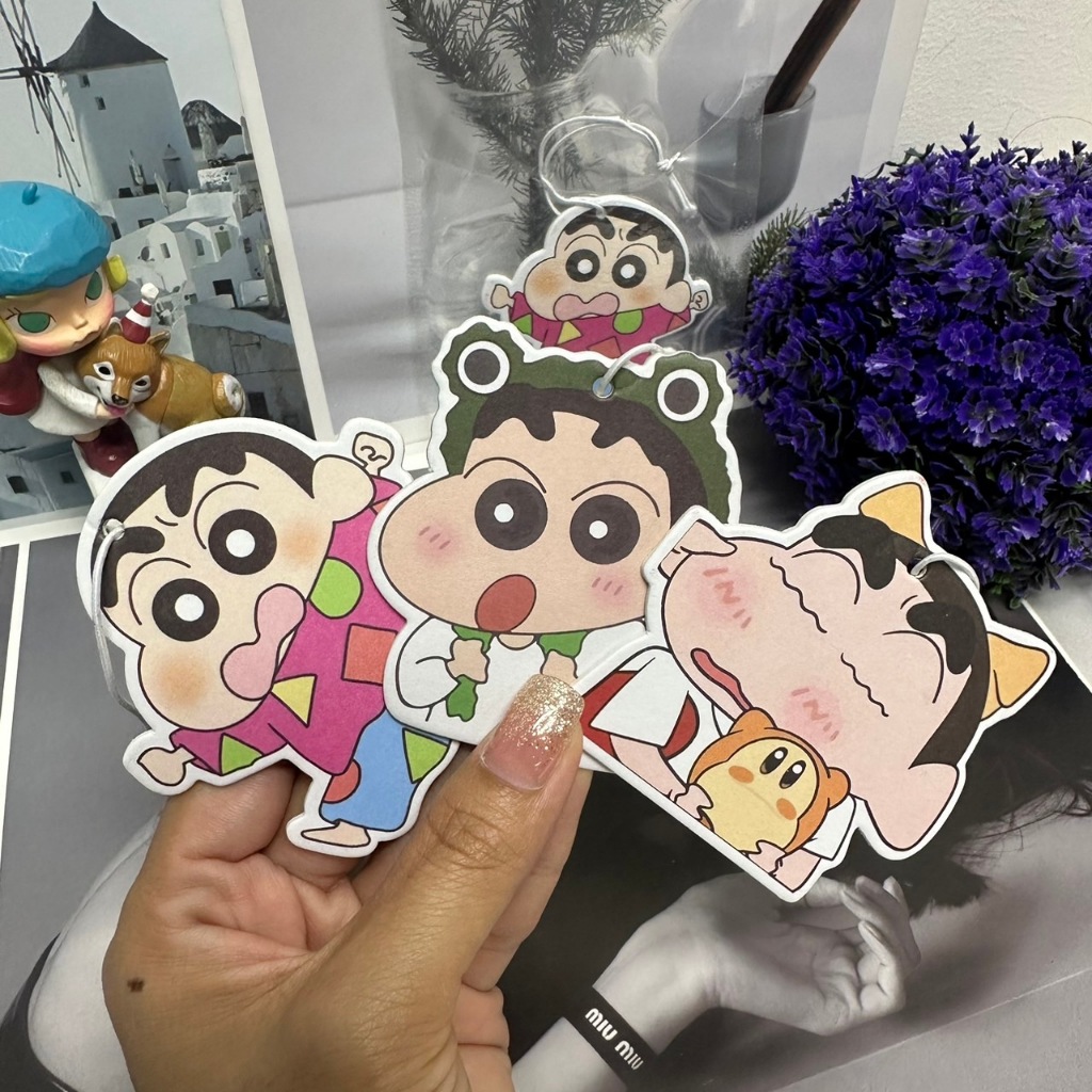 New!! น้ำหอมปรับอากาศ อเนกประสงค์ พร้อมตัวการ์ตูนChinchan รถยนต์ ตู้เสื้อผ้า ภายในบ้าน กลิ่นหอมสดชื่นช่วยลดกลิ่นอับได้