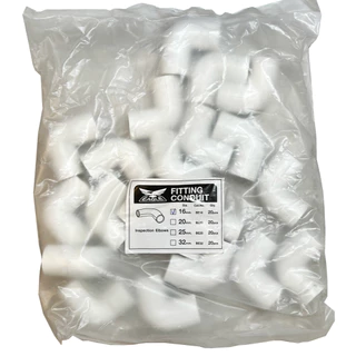 Eagle ข้อต่อตรง ข้อโค้ง คอนเน็คเตอร์ กิ๊ปก้ามปู สำหรับท่อ PVC สีขาว อีเกิ้ล 16มิล 20มิล 25มิล 32มิล