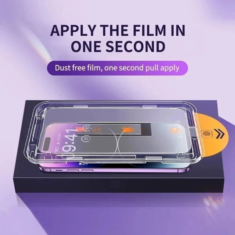 One-Click Full HD ฟิล์มกระจกเต็มจอ ป้องกันหน้าจอสำหรับ Samsung Galaxy A12 A35 A16 A06 A25 A51 A52 A71 A20 A32 A33 กันรอย - ภาพย่อย 5