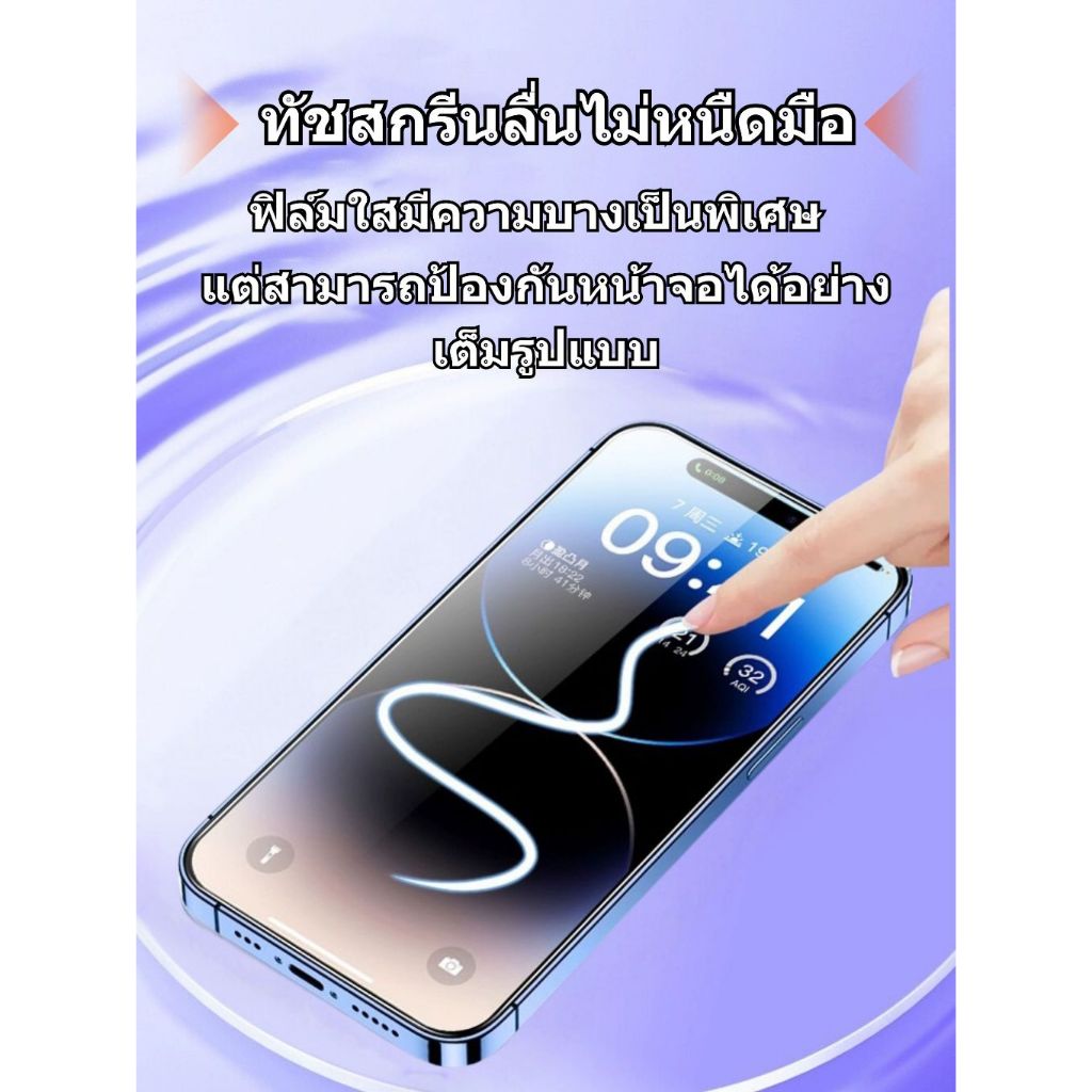 One-Click Full HD ฟิล์มกระจกเต็มจอ ป้องกันหน้าจอสำหรับ Samsung Galaxy A12 A35 A16 A06 A25 A51 A52 A71 A20 A32 A33 กันรอย - ภาพย่อย 4