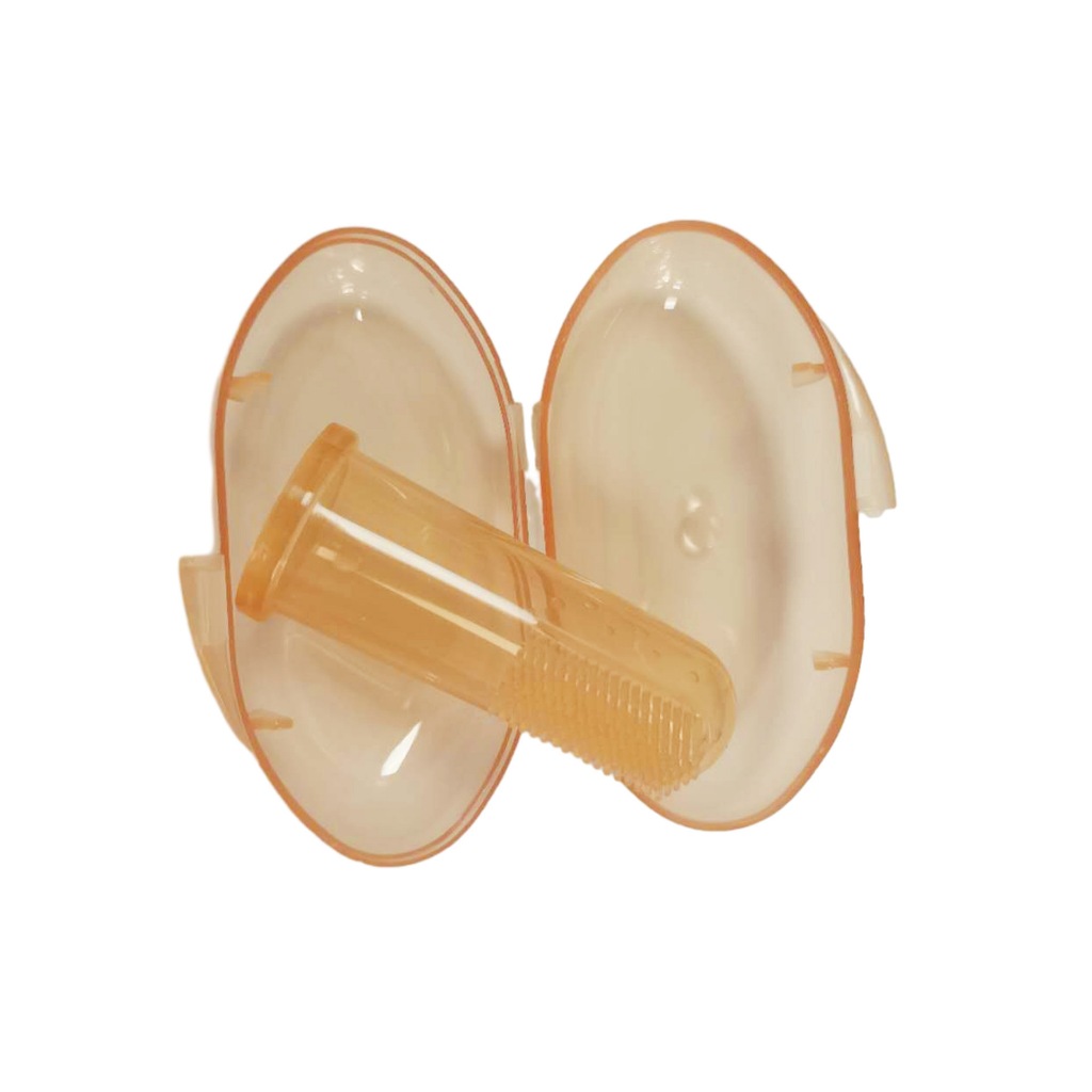 แปรงสวมนิ้วทำความสะอาดลิ้น และช่องปากเด็กอ่อน พร้อมกล่องเก็บ - รูปที่ 6