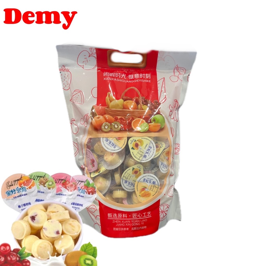 ขนมชีสนมวัว ผสมผลไม้ อร่อย หอมกลิ่นนม ใน1ถุงคละรส