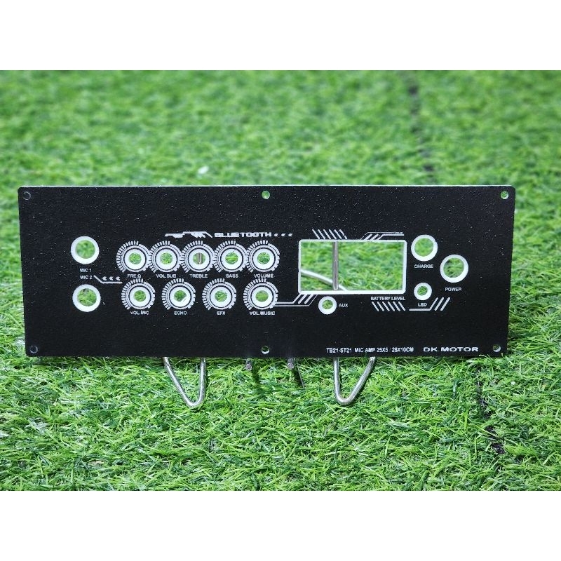 แผ่นเพลท รุ่น ZK-TB21 / ZK-ST21 +ไมค์AMP อะคริลิค ตู้บลูทูธDIY ใส่ไฟได้ วัดแบตดิจิตอล เพลทตู้ลำโพง ร