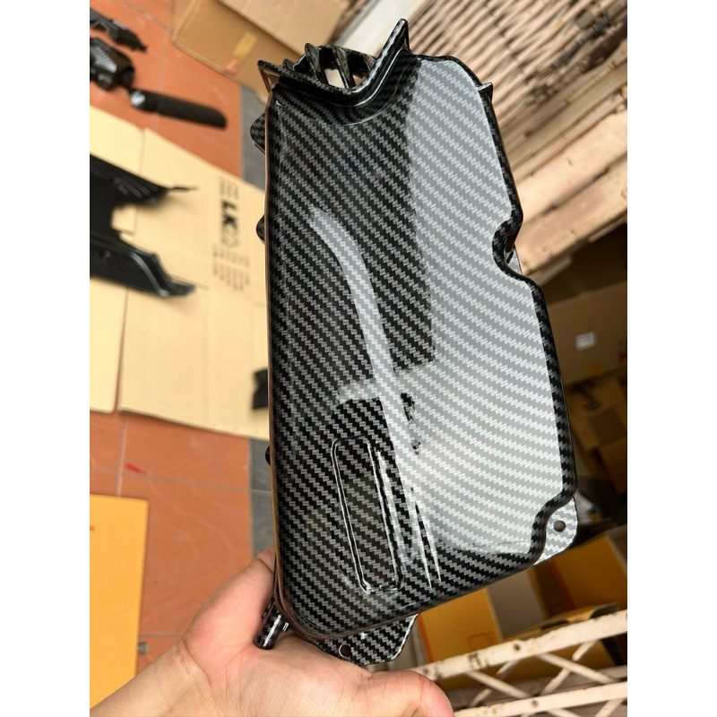 ครอบกรองอากาศ(พร้อมส่ง)ศูนย์Giorno 125 ทำเคฟล่าเปลือกแท้ศูนย์ Honda 100% เงาสุดๆแล็คเกอร์ 2kเคฟล่า5D - รูปที่ 3