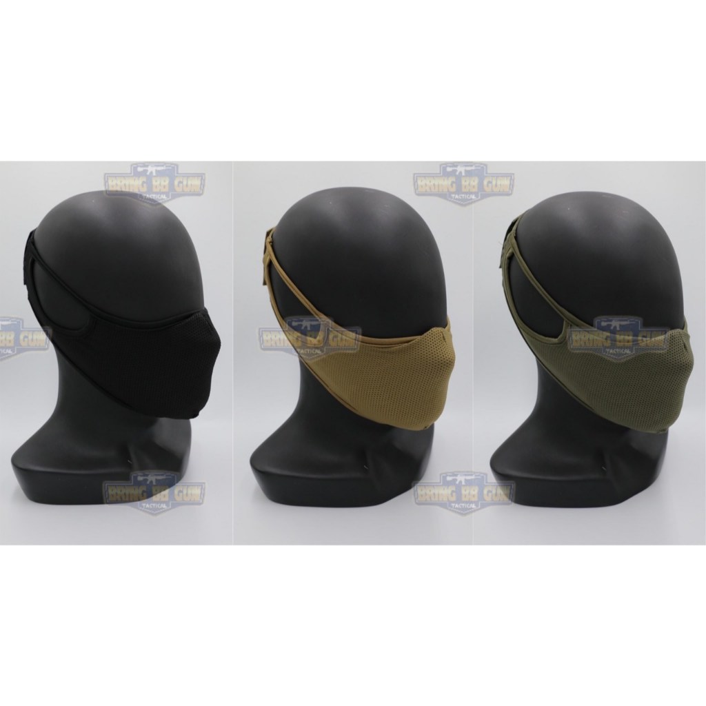 BR4 แมส+ตระแกรงกันปาก มี3สีให้เลือก สีดำ สีทราย สีเขียว BR4