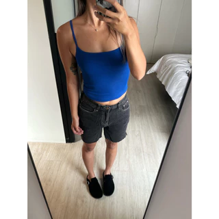 ⚡Gi Basic Tank Top⚡ ครอปสายเดี่ยว กล้ามสายฝอ_Gioia.991 ( #gii519 )