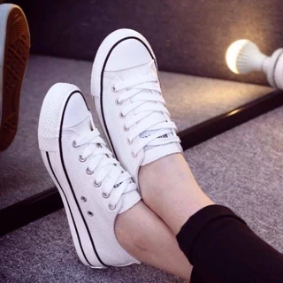 รองเท้าผ้าใบผู้หญิง ผู้ชาย รุ่นGwb001(whiteblack)